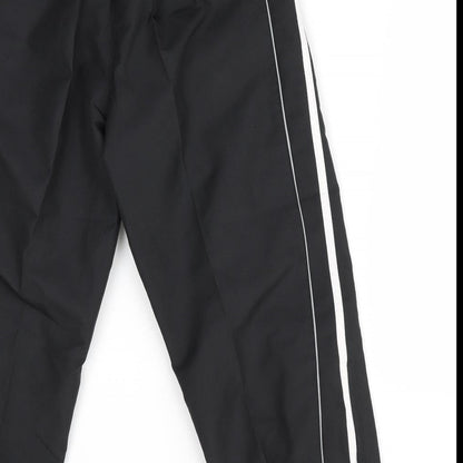Brand and care label for Carlotti boys’ black jogger trousers