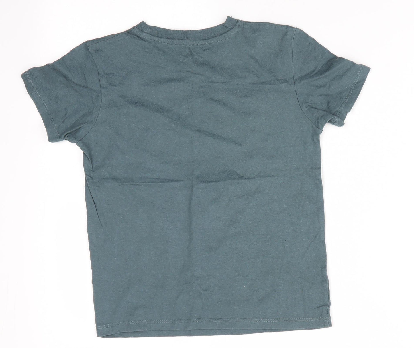 Pep & Co Girls Green   Basic T-Shirt Size 6-7 Years  - West 33 Coast