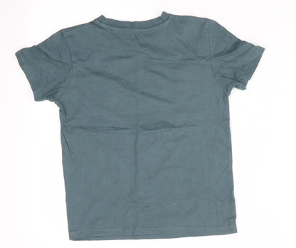 Pep & Co Girls Green   Basic T-Shirt Size 6-7 Years  - West 33 Coast