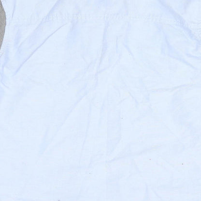 Autograph Boys Blue Colourblock  Basic Button-Up Size 10-11 Years  - dress shirt