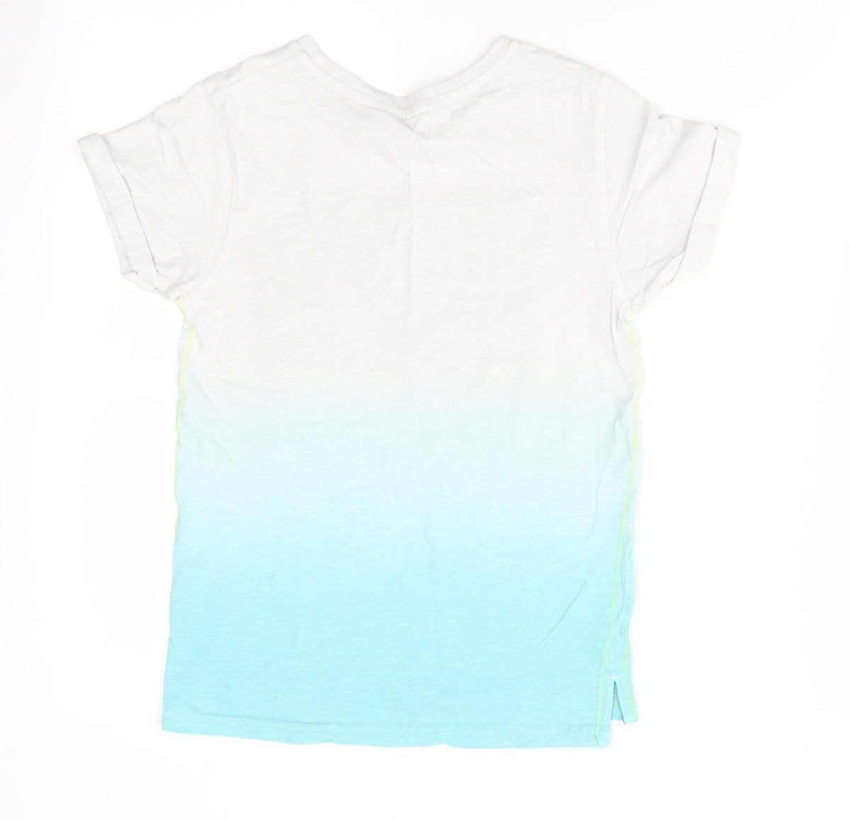Back view of George boys’ blue basic t-shirt, size 7-8, years - 1928