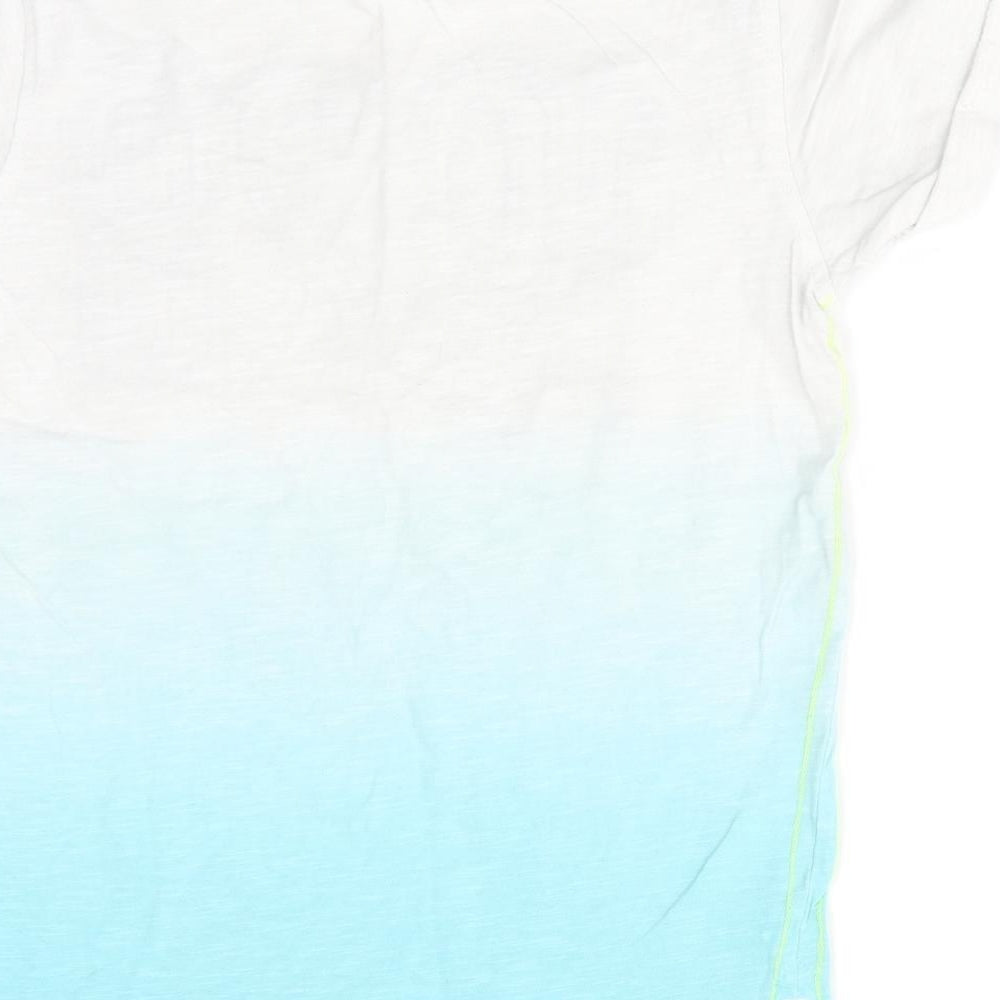 Brand and care label for George boys’ blue basic t-shirt, size 7-8, years - 1928