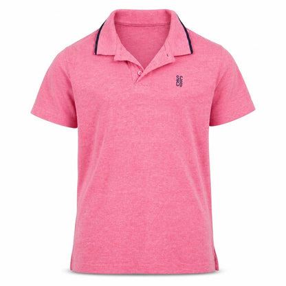 Front view of Soul & Co boys’ red basic polo, size 9-10, years - scco