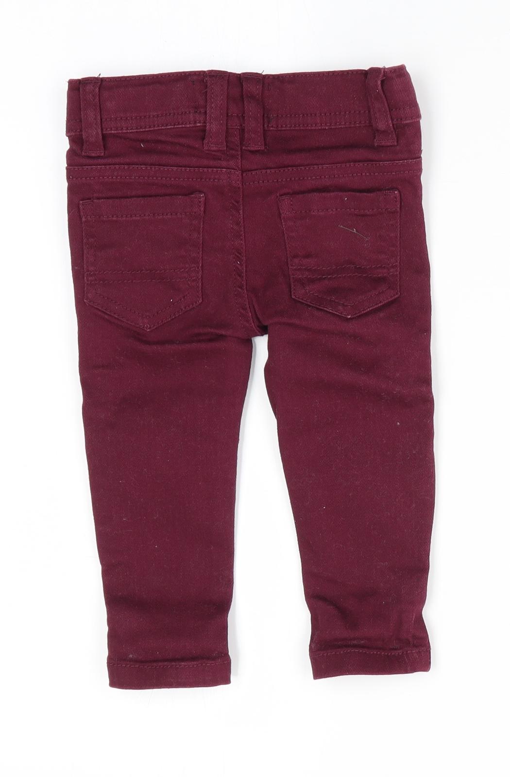 Denim Co Boys Red   Jogger Jeans Size 6-9 Months