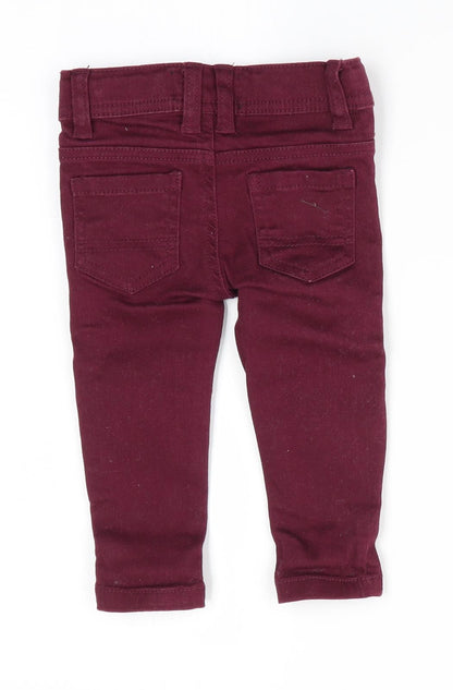 Denim Co Boys Red   Jogger Jeans Size 6-9 Months