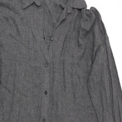 Zara Womens Grey   Shirt Dress  Size 4