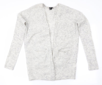 Womens UK Size 4 H&M Grey Cardigan Jumper