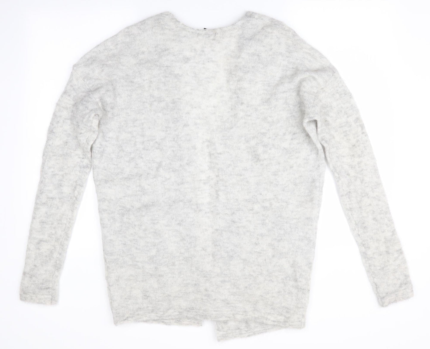 Womens UK Size 4 H&M Grey Cardigan Jumper