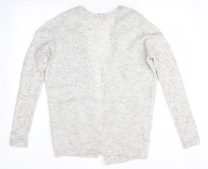 Womens UK Size 4 H&M Grey Cardigan Jumper