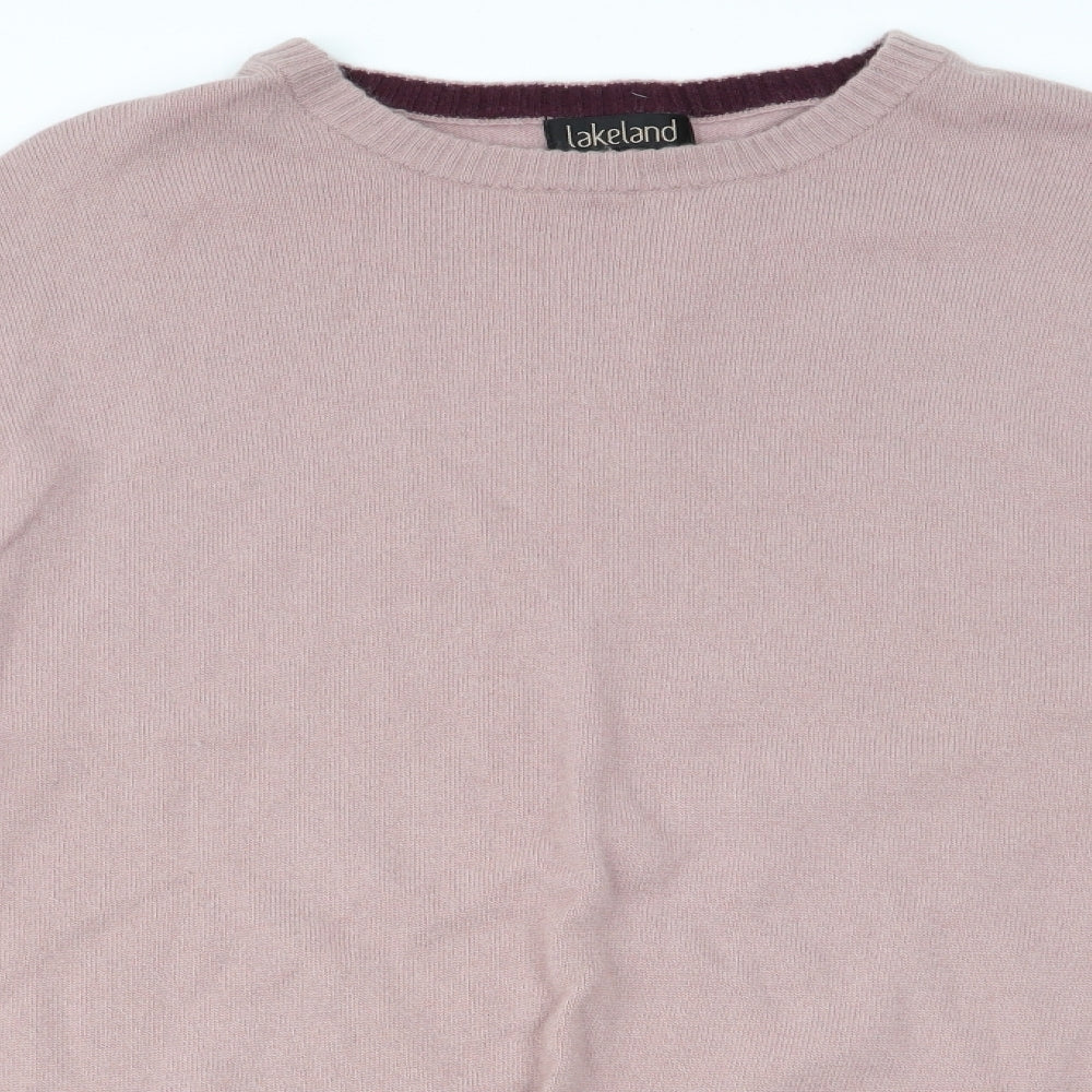 Womens UK Size M Lakeland Pink Pullover Jumper