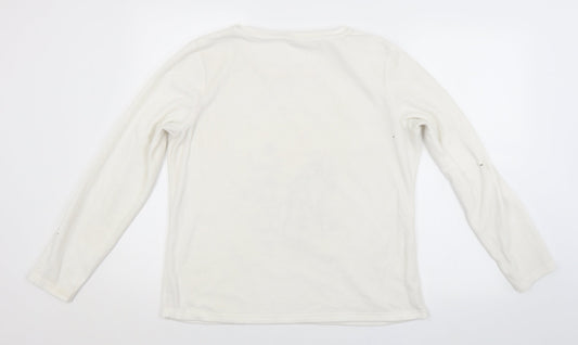 Womens UK Size 12 Preworn White Pullover Jumper