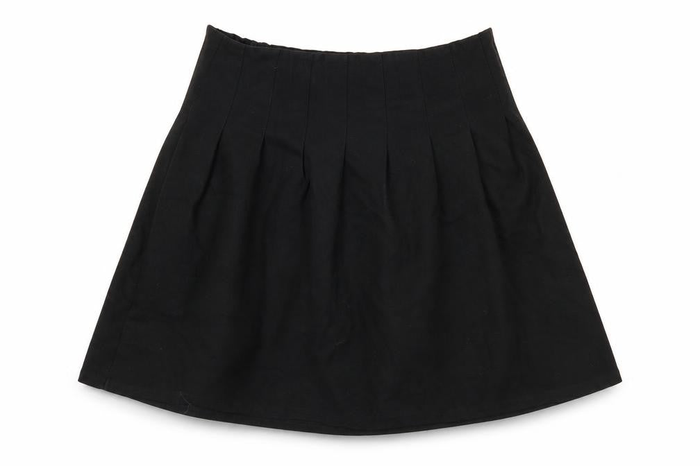 Front view of TRUTEX women’s beige a-line skirt, size UK 26, in