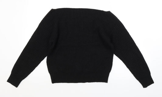 Boohoo Womens Black   Pullover Jumper Size M