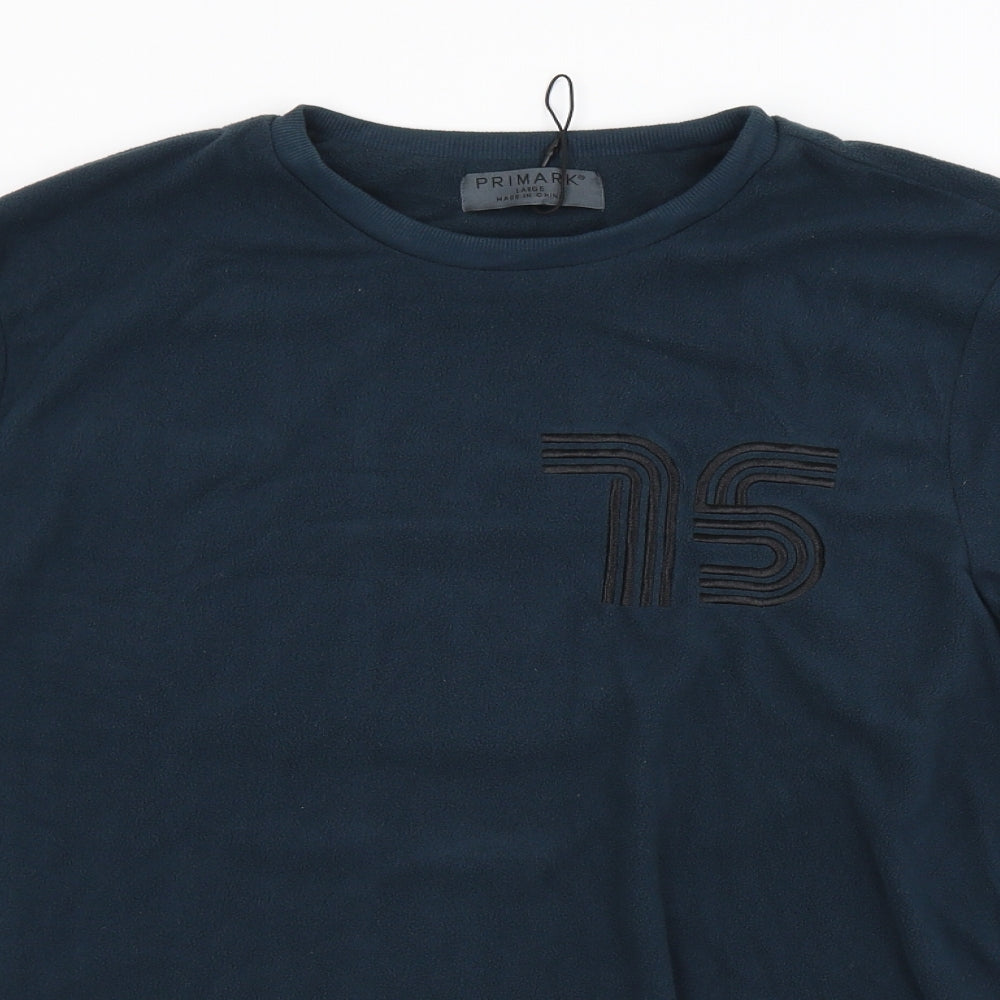 Primark Mens Blue   Pullover Jumper Size L