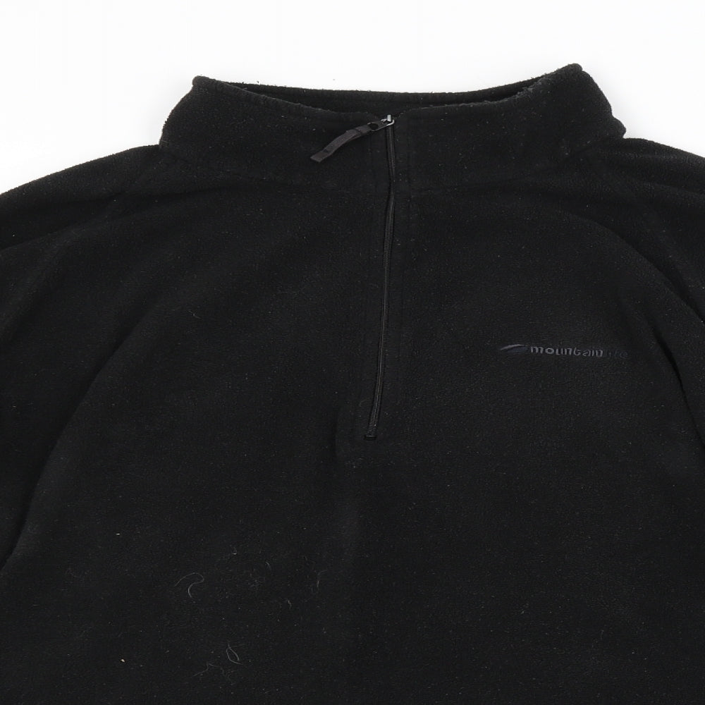 Mens UK Size XL Mountain Life Black Pullover Sweatshirt