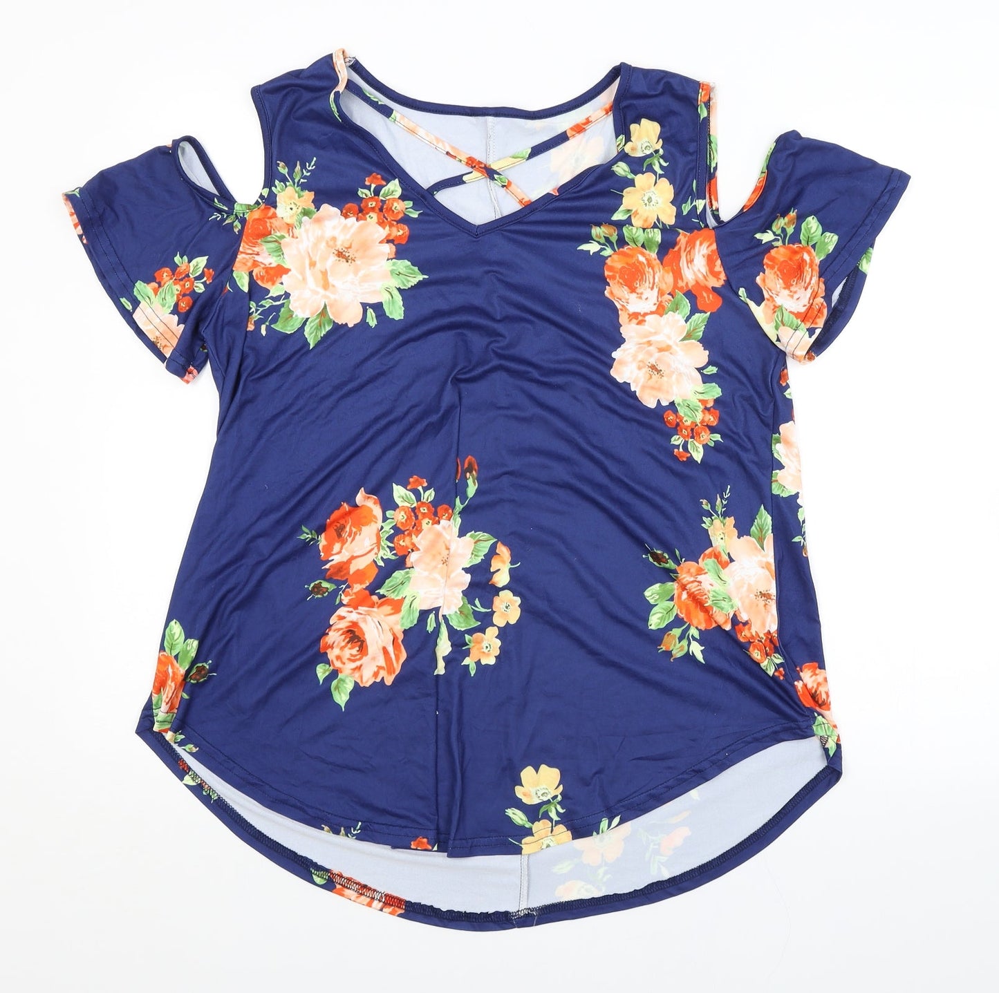Womens UK Size  Preworn Blue Basic Blouse