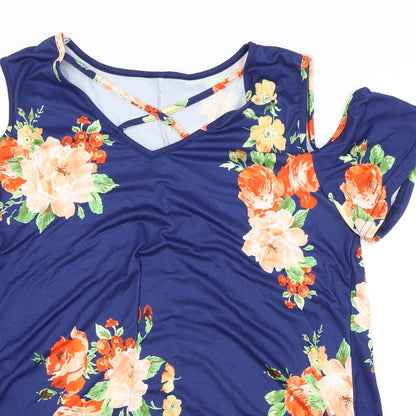 Womens UK Size  Preworn Blue Basic Blouse