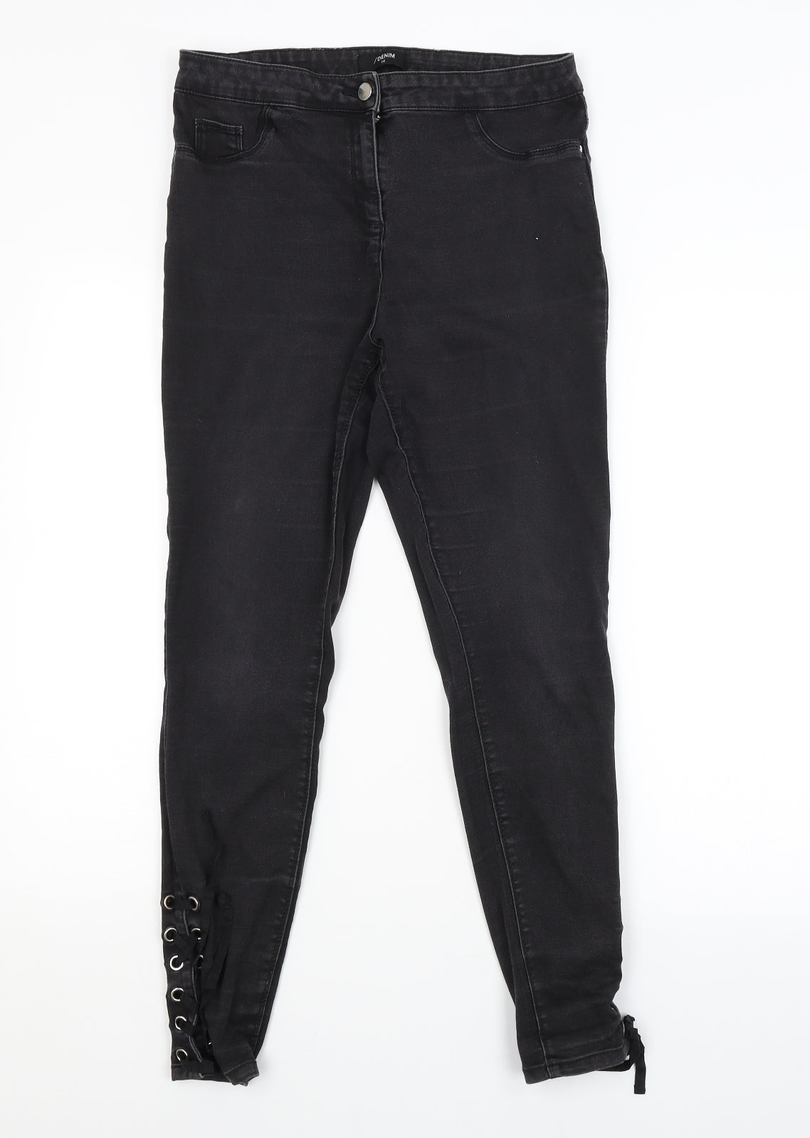 /DENIM Womens Grey   Jegging Jeans Size 14 L26 in