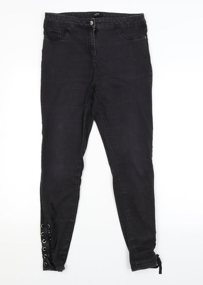 /DENIM Womens Grey   Jegging Jeans Size 14 L26 in