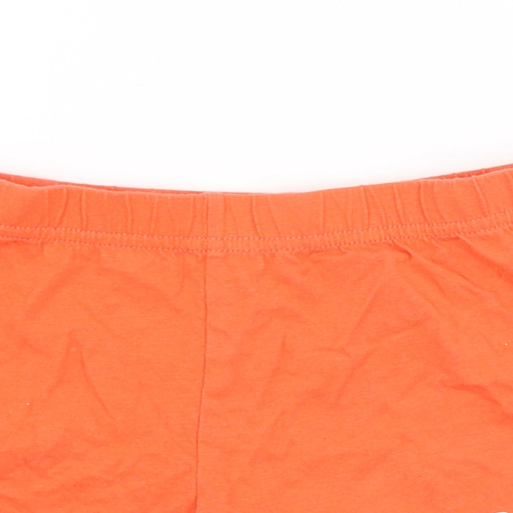 Preworn Girls Red   Sweat Shorts Size 5-6 Years