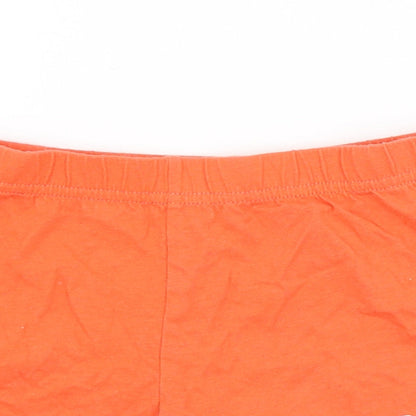 Preworn Girls Red   Sweat Shorts Size 5-6 Years