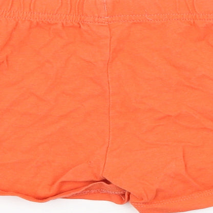 Preworn Girls Red   Sweat Shorts Size 5-6 Years