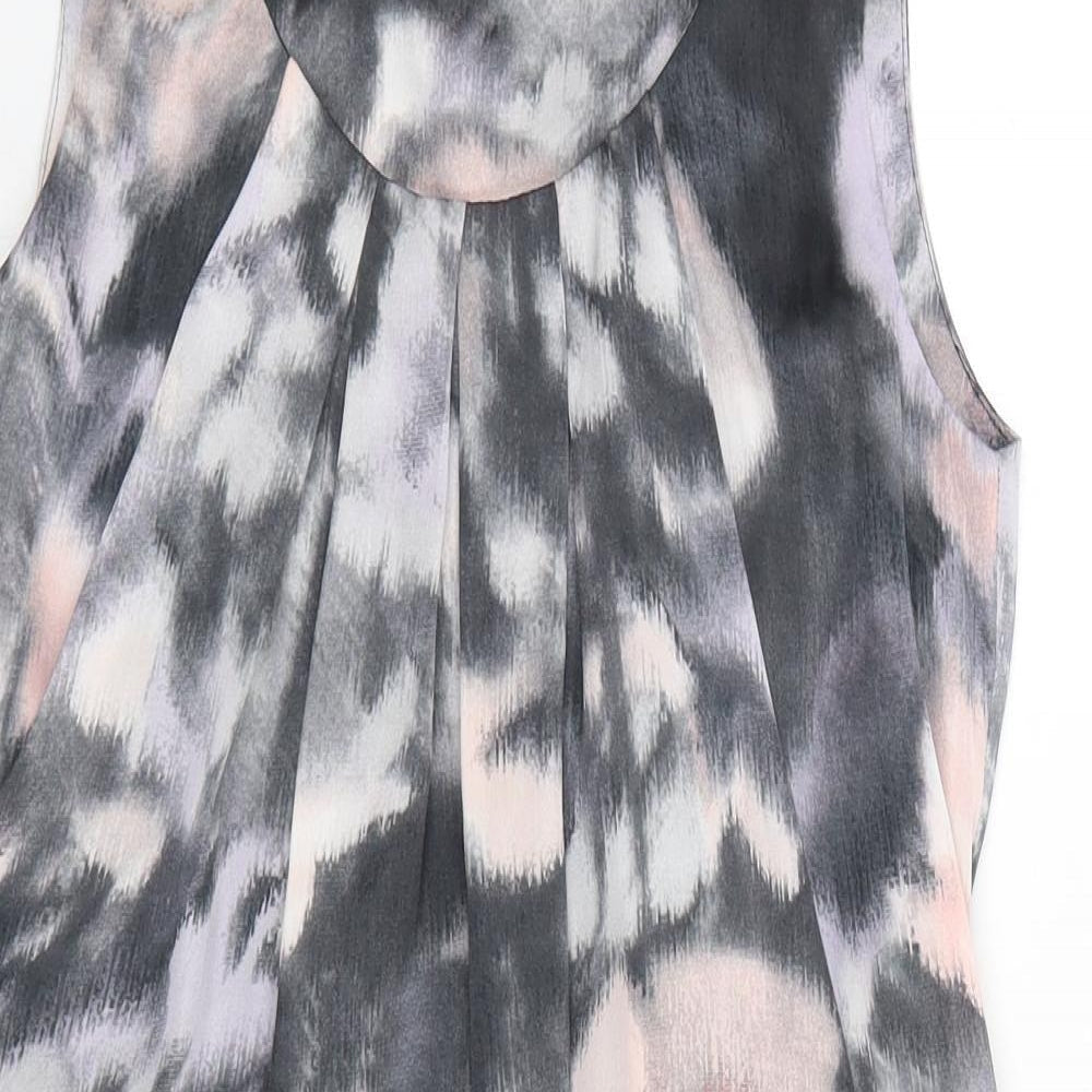 Womens UK Size 8 H&M Grey Basic Blouse