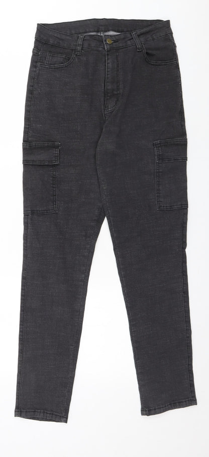 SheIn Womens Grey   Straight Jeans Size L L29 in