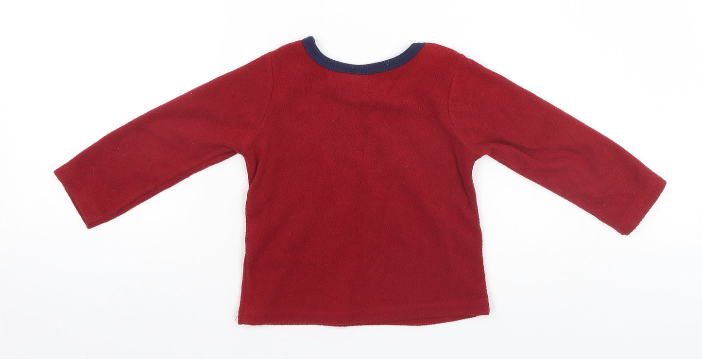 Cuddlesome Baby Red   Basic T-Shirt Size 12-18 Months  - Rock me to Sleep
