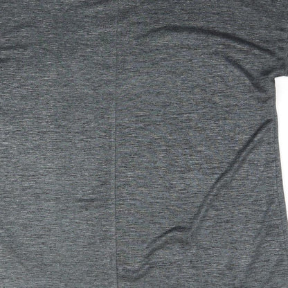 Womens UK Size  Preworn Silver Basic T-Shirt