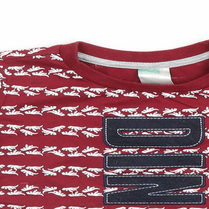 Ackerman's Baby Company Baby Red Animal Print  Basic T-Shirt Size 12-18 Months  - Dino, Dinosaur