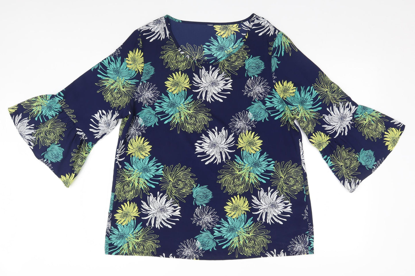 Womens UK Size  Preworn Blue Basic Blouse