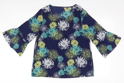 Womens UK Size  Preworn Blue Basic Blouse