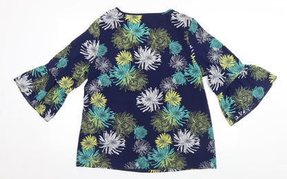 Womens UK Size  Preworn Blue Basic Blouse