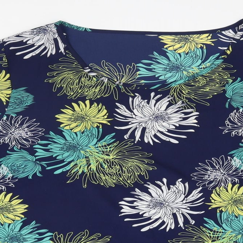 Womens UK Size  Preworn Blue Basic Blouse