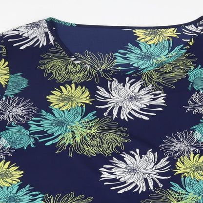 Womens UK Size  Preworn Blue Basic Blouse