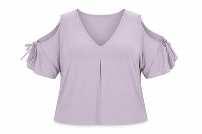 Front view of Foschini women’s silver basic blouse, size UK 14
