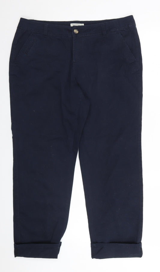 Womens UK Size 16 Woolworths Regular Fit  Blue Trousers