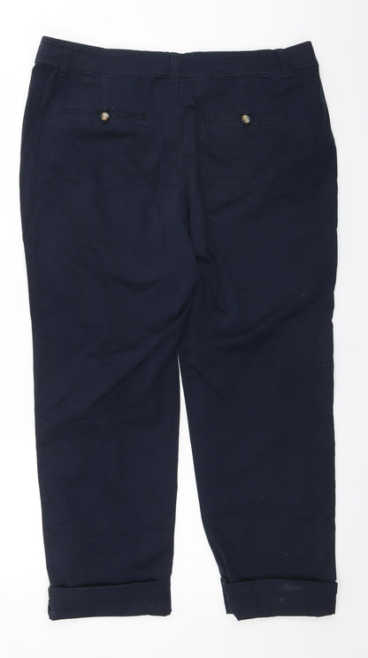 Womens UK Size 16 Woolworths Regular Fit  Blue Trousers
