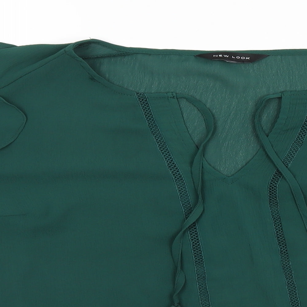 Womens UK Size  New Look Green Basic Blouse