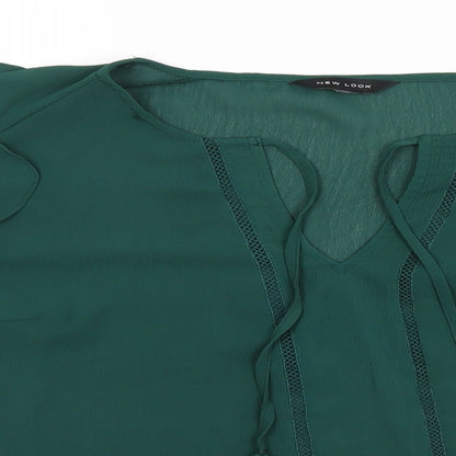 Womens UK Size  New Look Green Basic Blouse