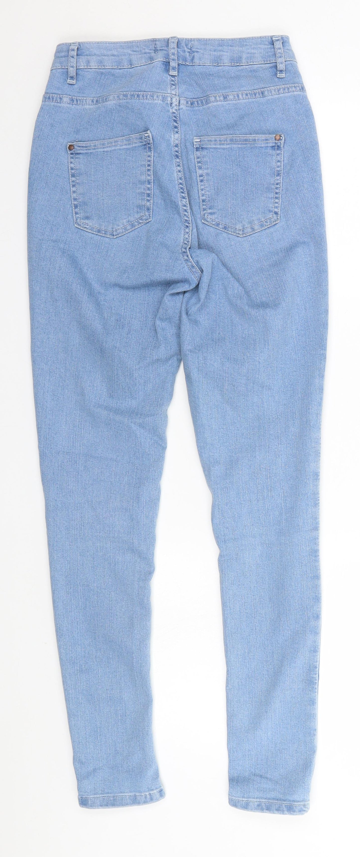 Womens UK Size 8 Selected Regular Fit Straight Blue Jeans
