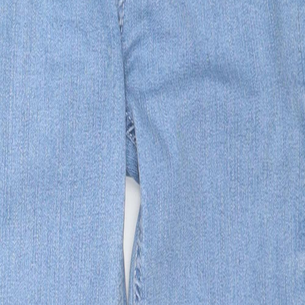 Womens UK Size 8 Selected Regular Fit Straight Blue Jeans