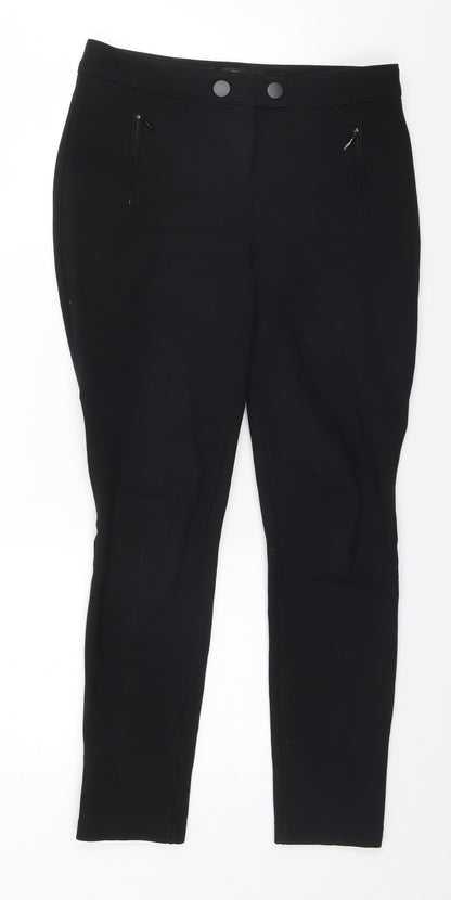 Womens UK Size 6 NEXT Regular Fit  Black Trousers