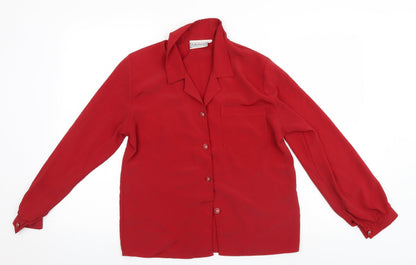 Edinburgh Womens Red   Basic T-Shirt Size 12