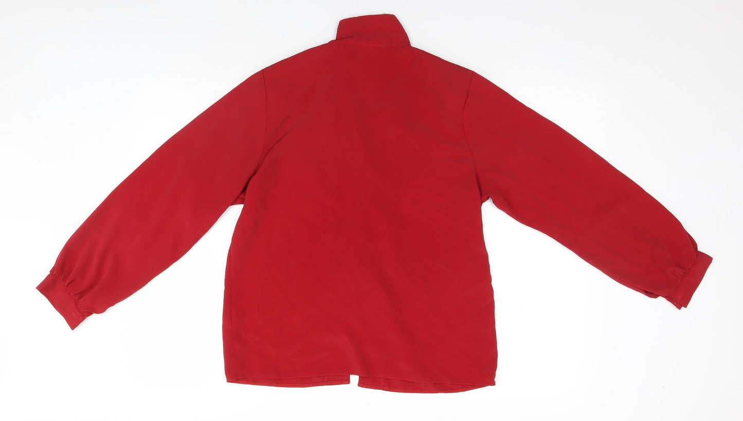 Edinburgh Womens Red   Basic T-Shirt Size 12