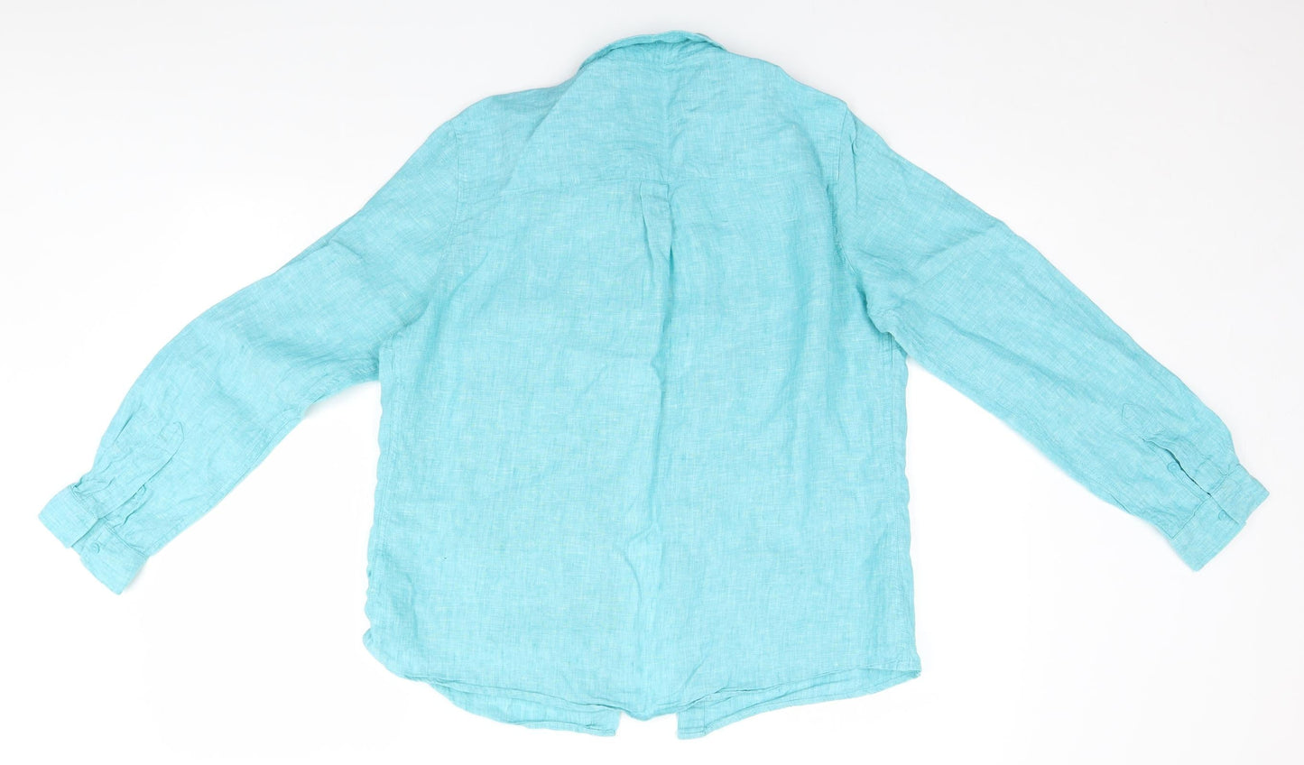 Mens UK Size  Essentials Blue  Button-Up Long Sleeve Casual Shirt