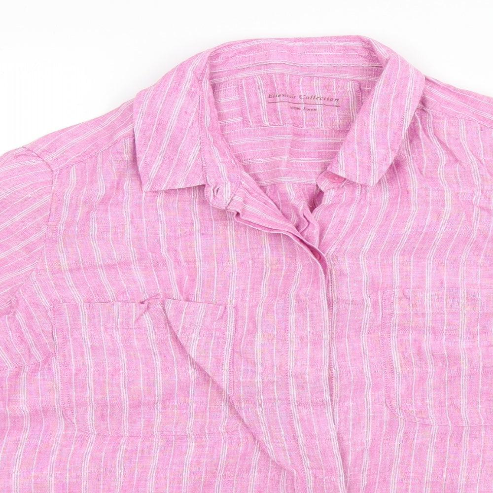 Essentials Mens Blue Striped   Pyjama Top