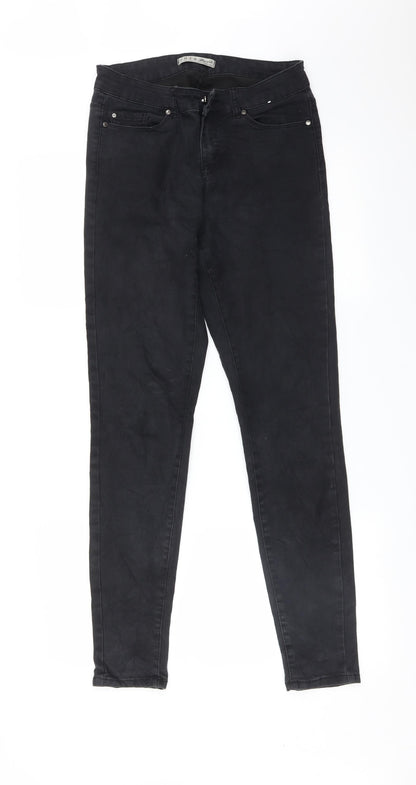 DENIM CO Womens Black   Skinny Jeans Size 12 L30 in