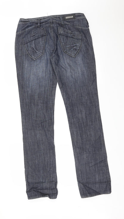 GOODMIAO Mens Blue   Straight Jeans Size L L32 in